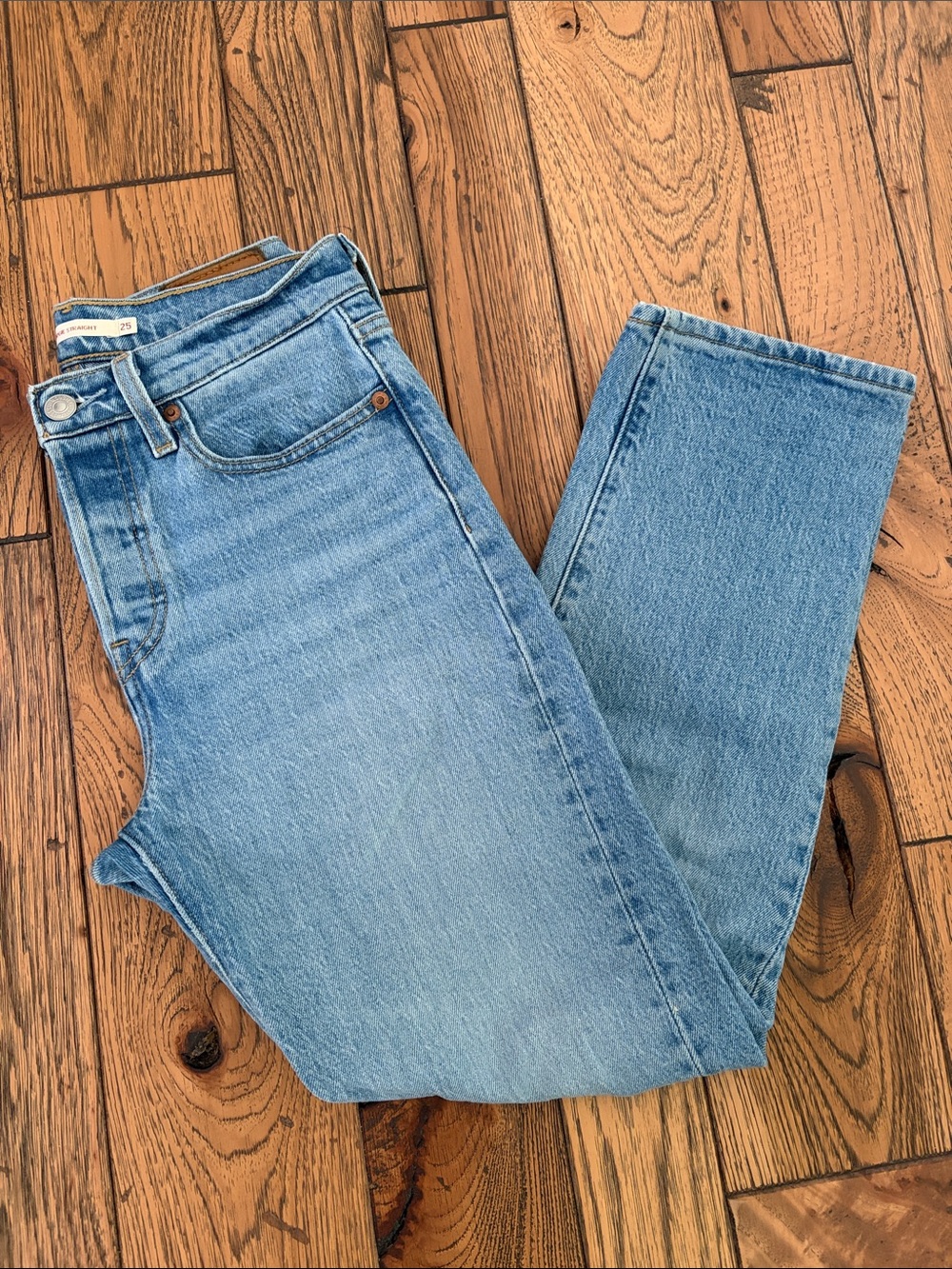 Levi's Light Blue Wedgie Straight Leg Women's Jeans